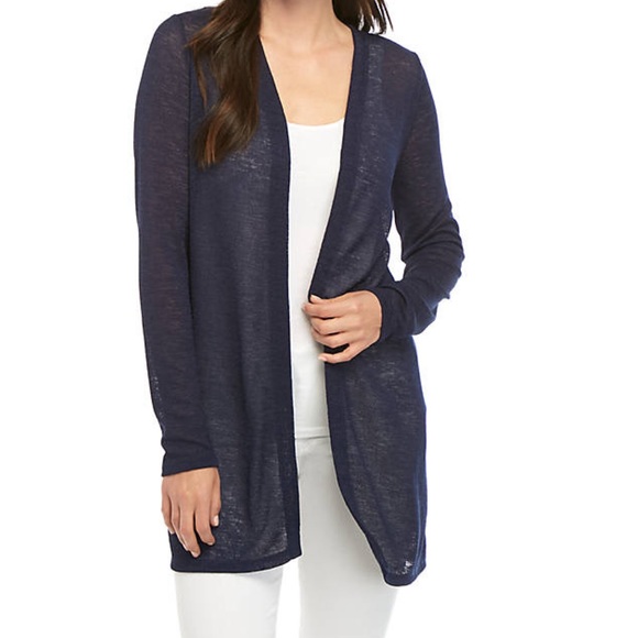 navy blue lightweight cardigan